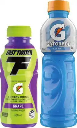 IGA Gatorade, Gatorade G‑Active Electrolytes Water 600mL or Fast Twitch 350mL Selected Varieties offer