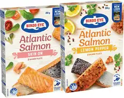 IGA Birds Eye Atlantic Salmon Skin On 250g Selected Varieties offer