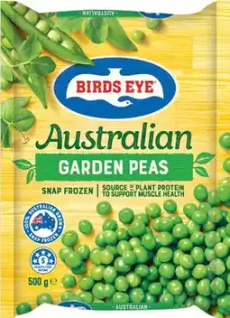 IGA Birds Eye Snap Frozen Garden Peas 500g offer