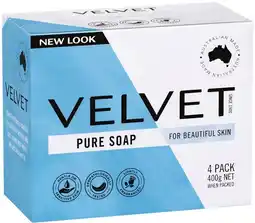 IGA Velvet Pure Bar Soap 4 Pack offer