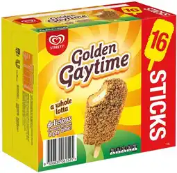 IGA Streets Golden Gaytime Ice Cream Sticks 16 Pack offer