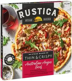 IGA Rustica by McCain Stone Baked Pizza 335‑460g Selected Varieties offer