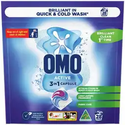 IGA OMO Laundry Capsule 28 Pack Selected Varieties offer