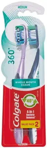 IGA Colgate 360° Toothbrush 2 Pack Selected Varieties offer