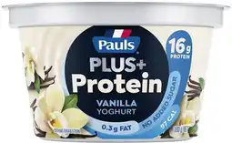 IGA Pauls Plus+ Protein Yoghurt 160g Selected Varieties offer