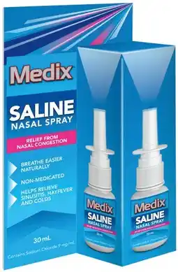 IGA Medix Saline Nasal Spray 30mL offer
