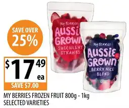Supabarn My berries frozen fruit selected varieties offer