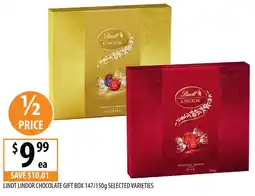 Supabarn Lindt lindor chocolate gift box selected varieties offer