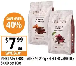 Supabarn Pink lady chocolate bag selected varieties offer