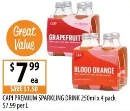Supabarn Capi premium sparkling drink offer