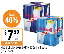 Supabarn Red bull energy drink offer