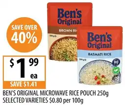 Supabarn Ben's original microwave rice pouch selected varieties offer