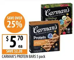 Supabarn Carman's protein bars offer