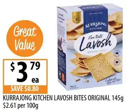 Supabarn Kurrajong kitchen lavosh bites original offer