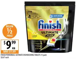 Supabarn Finish powerball ultimate dishwashing tablets offer