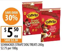 Supabarn Schmackos strapz dog treats offer