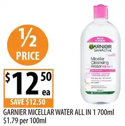Supabarn Garnier micellar water all in 1 offer