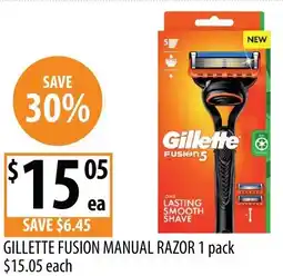 Supabarn Gillette fusion manual razor offer