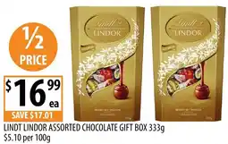 Supabarn Lindt lindor assorted chocolate gift box offer