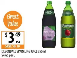 Supabarn Devondale sparkling juice offer
