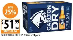 Supabarn Carlton dry bottles offer