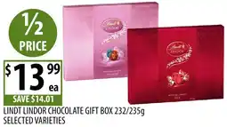 Supabarn Lindt lindor chocolate gift box selected varieties offer