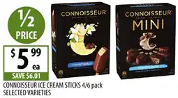 Supabarn Connoisseur ice cream sticks selected varieties offer