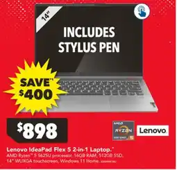 Harvey Norman Lenovo IdeaPad Flex 5 2-in-1 Laptop offer