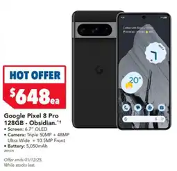 Harvey Norman Google pixel 8 pro 128gb obsidian offer