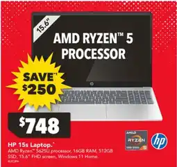 Harvey Norman Hp 15s laptop offer
