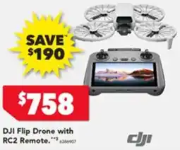 Harvey Norman Dji flip drone with rc2 remote offer