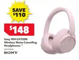 Harvey Norman Sony wh-ch720n wireless noise-cancelling headphones offer