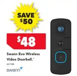 Harvey Norman Swann Evo Wireless Video Doorbell offer