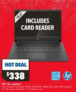 Harvey Norman Hp 14s laptop offer