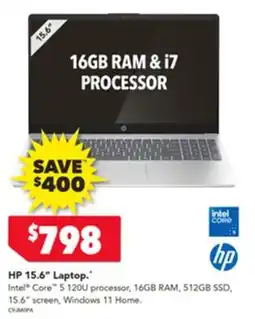 Harvey Norman Hp 15.6" laptop offer