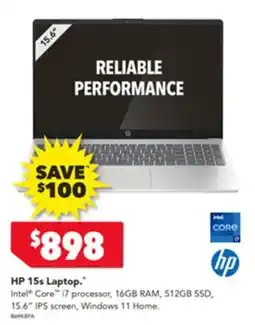 Harvey Norman Hp 15s laptop offer