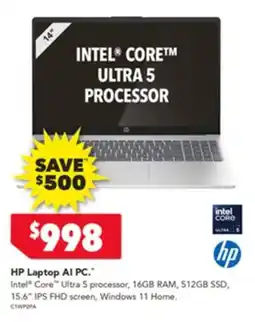 Harvey Norman Hp laptop al pc offer