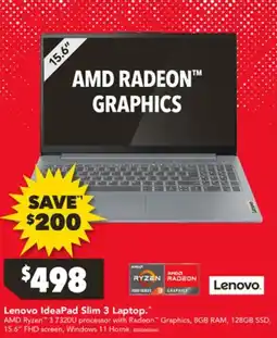 Harvey Norman Lenovo IdeaPad Slim 3 Laptop offer