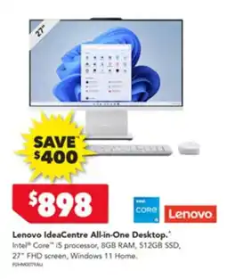 Harvey Norman Lenovo IdeaCentre All-in-One Desktop offer