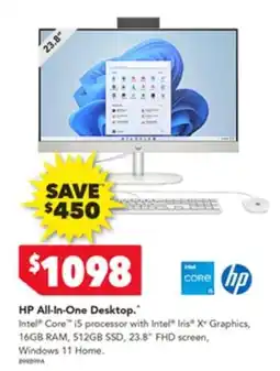 Harvey Norman Hp all-in-one desktop offer