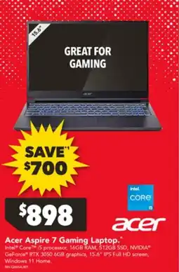 Harvey Norman Acer Aspire 7 Gaming Laptop offer