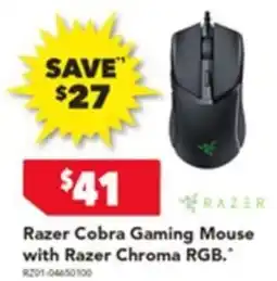 Harvey Norman Razer cobra gaming mouse with razer chroma rgb offer