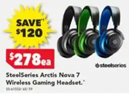 Harvey Norman SteelSeries Arctis Nova 7 Wireless Gaming Headset offer