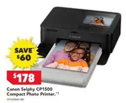Harvey Norman Canon selphy cp1500 compact photo printer offer