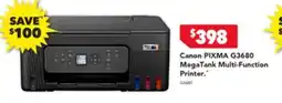 Harvey Norman Canon pixma g3680 megatank multi-function offer