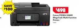 Harvey Norman Canon pixma g4680 megatank multi-function printer offer