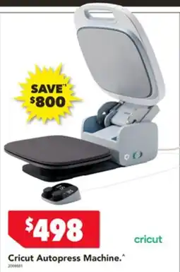 Harvey Norman Cricut Autopress Machine offer