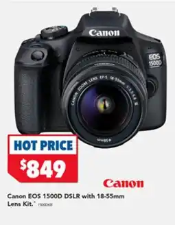 Harvey Norman Canon eos 1500d dslr with 18-55mm lens kit offer