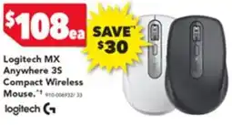 Harvey Norman Logitech mx anywhere 35 compact wireless mouse offer