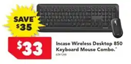Harvey Norman Incase Wireless Desktop 850 Keyboard Mouse Combo offer